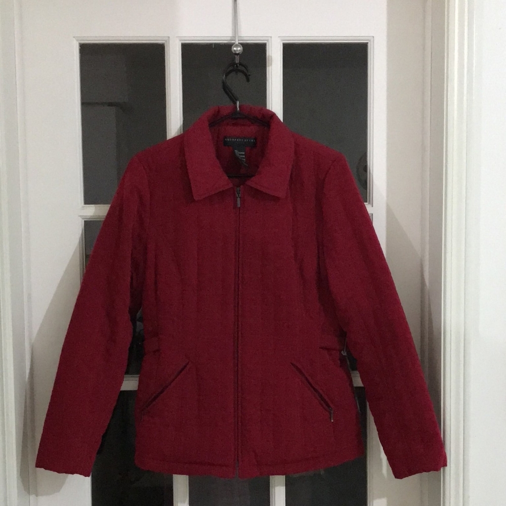 Quilted red jacket - Geoffrey Beene